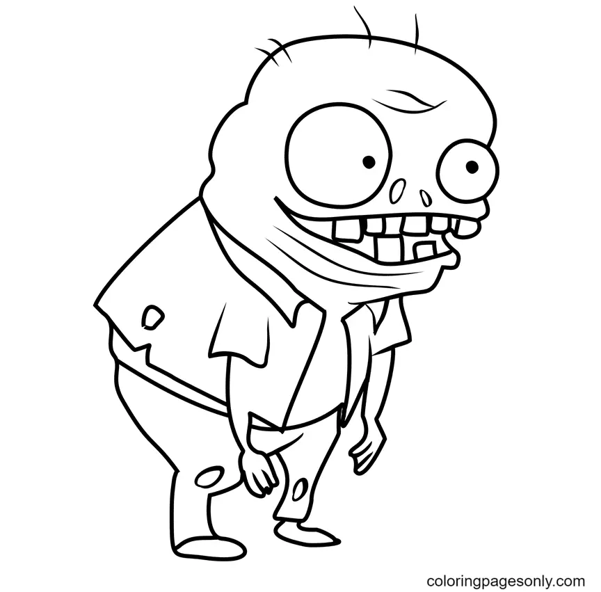 Desenhos de Plants Vs Zombies Para Colorir 31