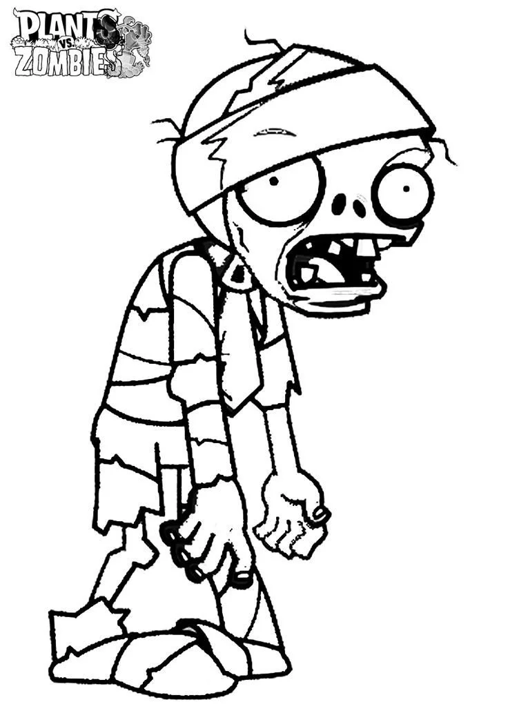 Desenhos de Plants Vs Zombies Para Colorir 35