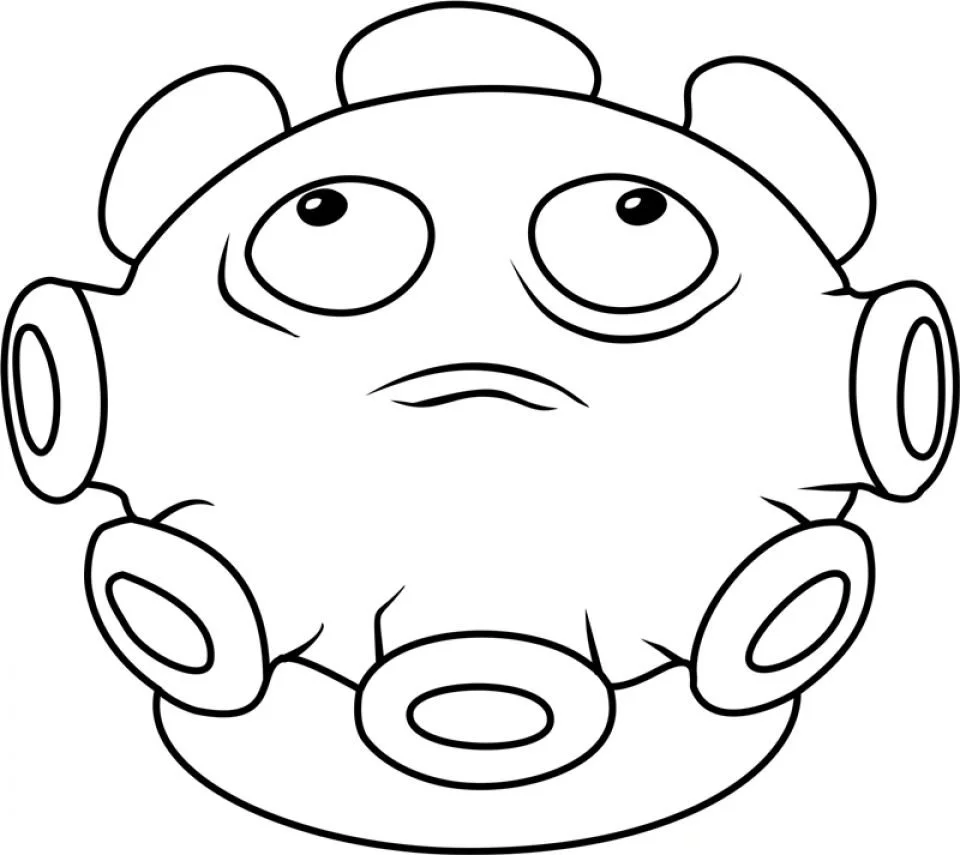 Desenhos de Plants Vs Zombies Para Colorir 37