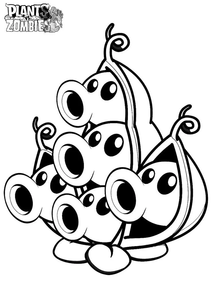 Plants vs Zombies Coloring Pages 46