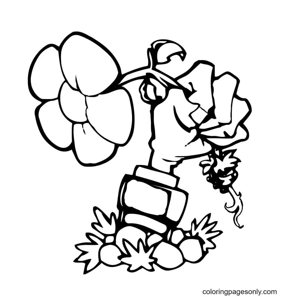 Plants vs Zombies Coloring Pages 78