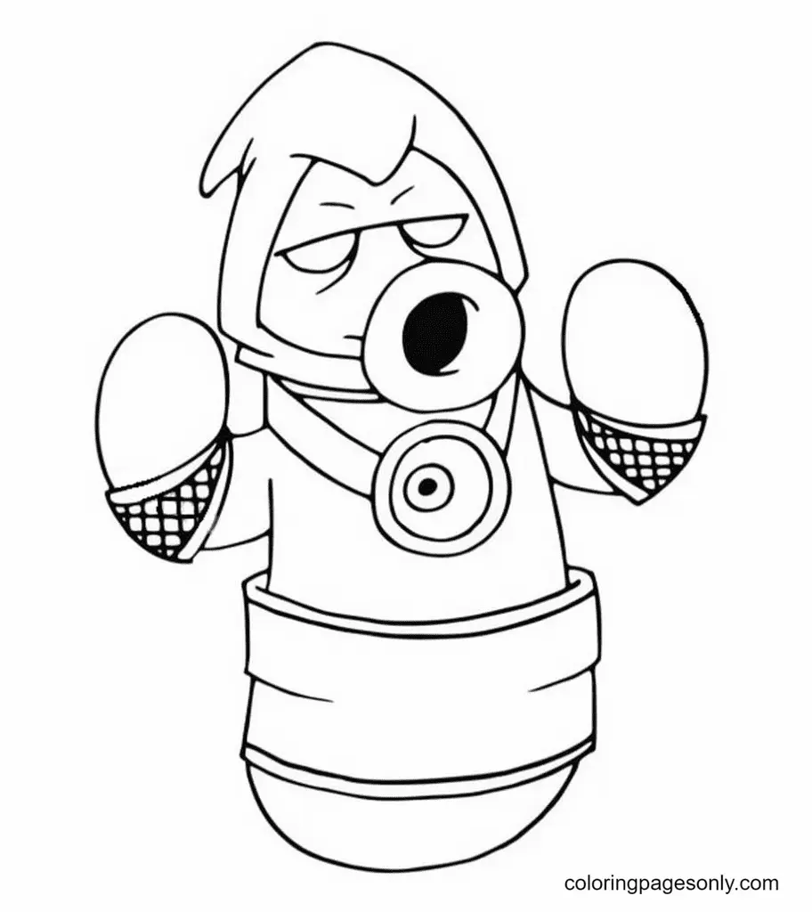 Desenhos de Plants Vs Zombies Para Colorir 86
