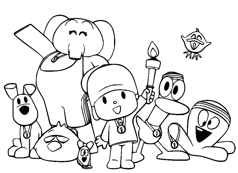 Pocoyo Ausmalbilder 1
