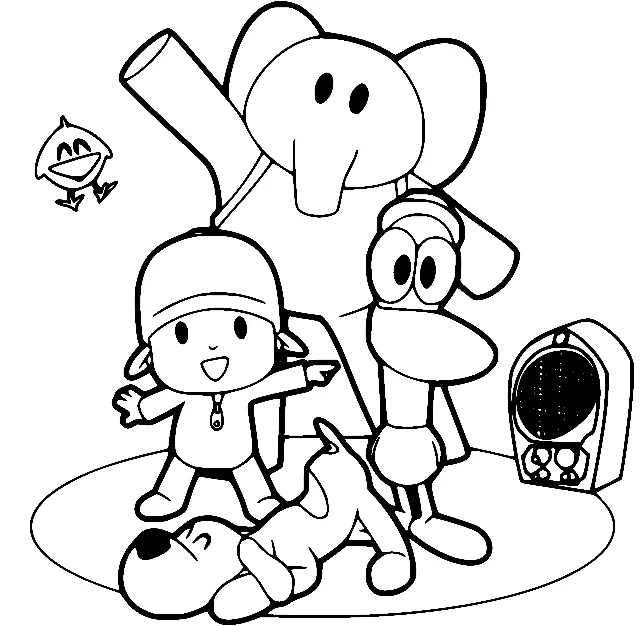 Pocoyo Ausmalbilder 16