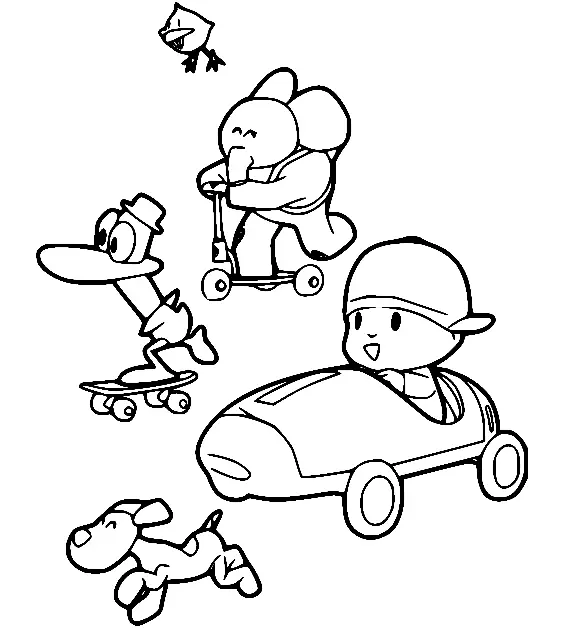 Pocoyo Coloring Pages 21