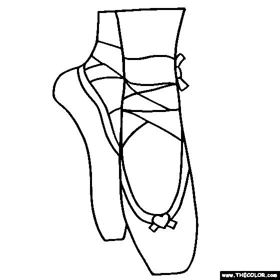 Zapatillas De Punta Para Colorear 15