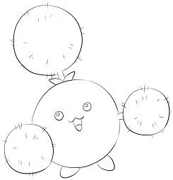 Desenhos de personagens Pokemon Para Colorir 292