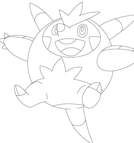 Desenhos de personagens Pokemon Para Colorir 70