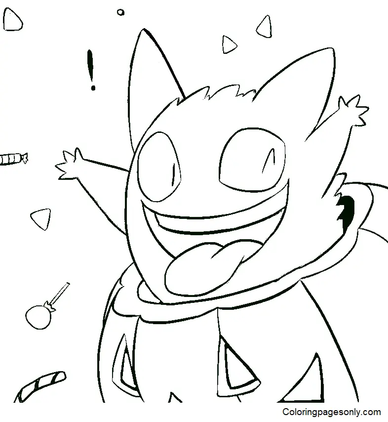 Pokemon Halloween Coloring Pages 29