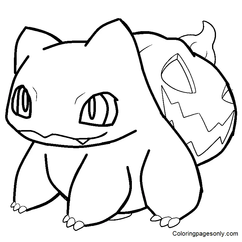 Pokemon Halloween Coloring Pages 34