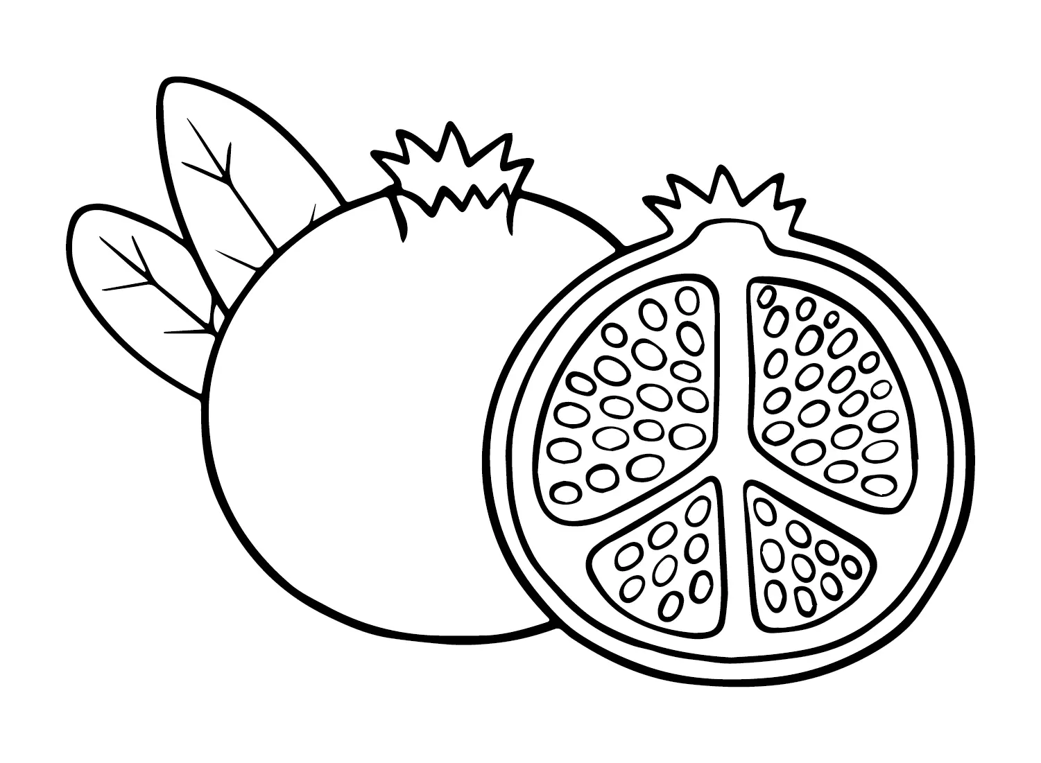 Pomegranate Coloring Pages 18