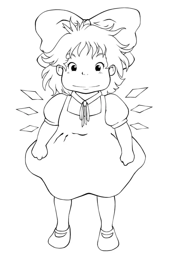 Ponyo Ausmalbilder 6