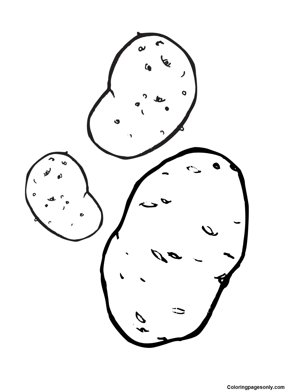 Potato Coloring Pages 13