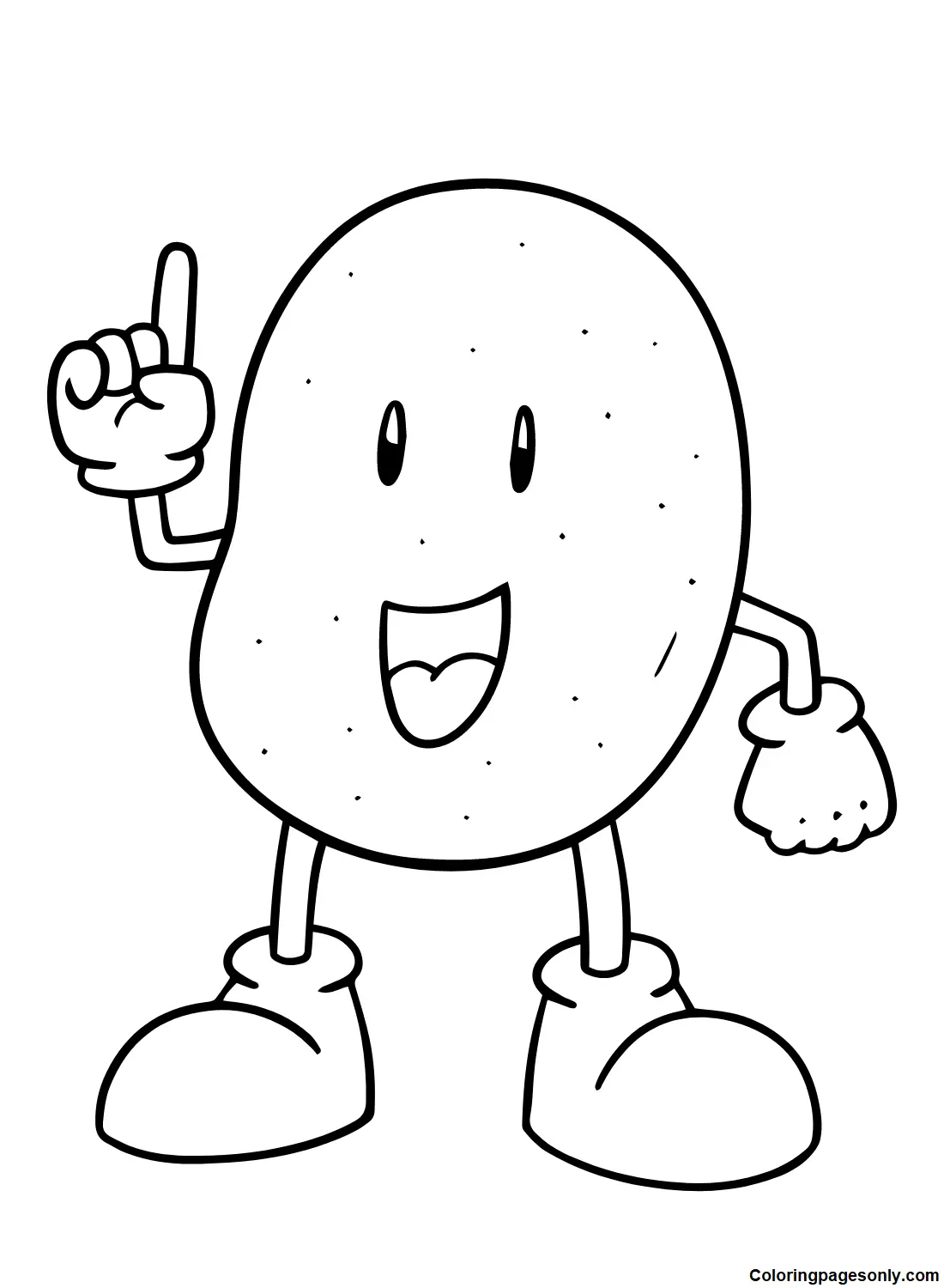 Potato Coloring Pages 14