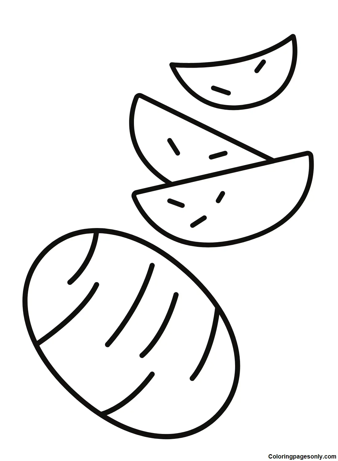 Potato Coloring Pages 6