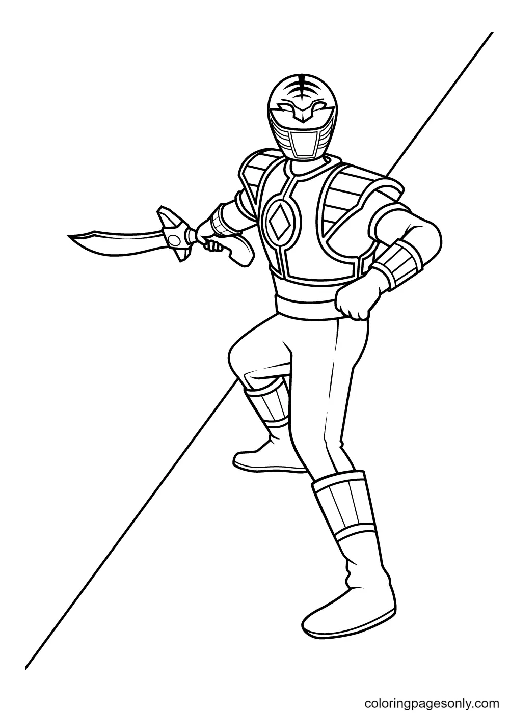 Power Rangers Coloring Pages 10