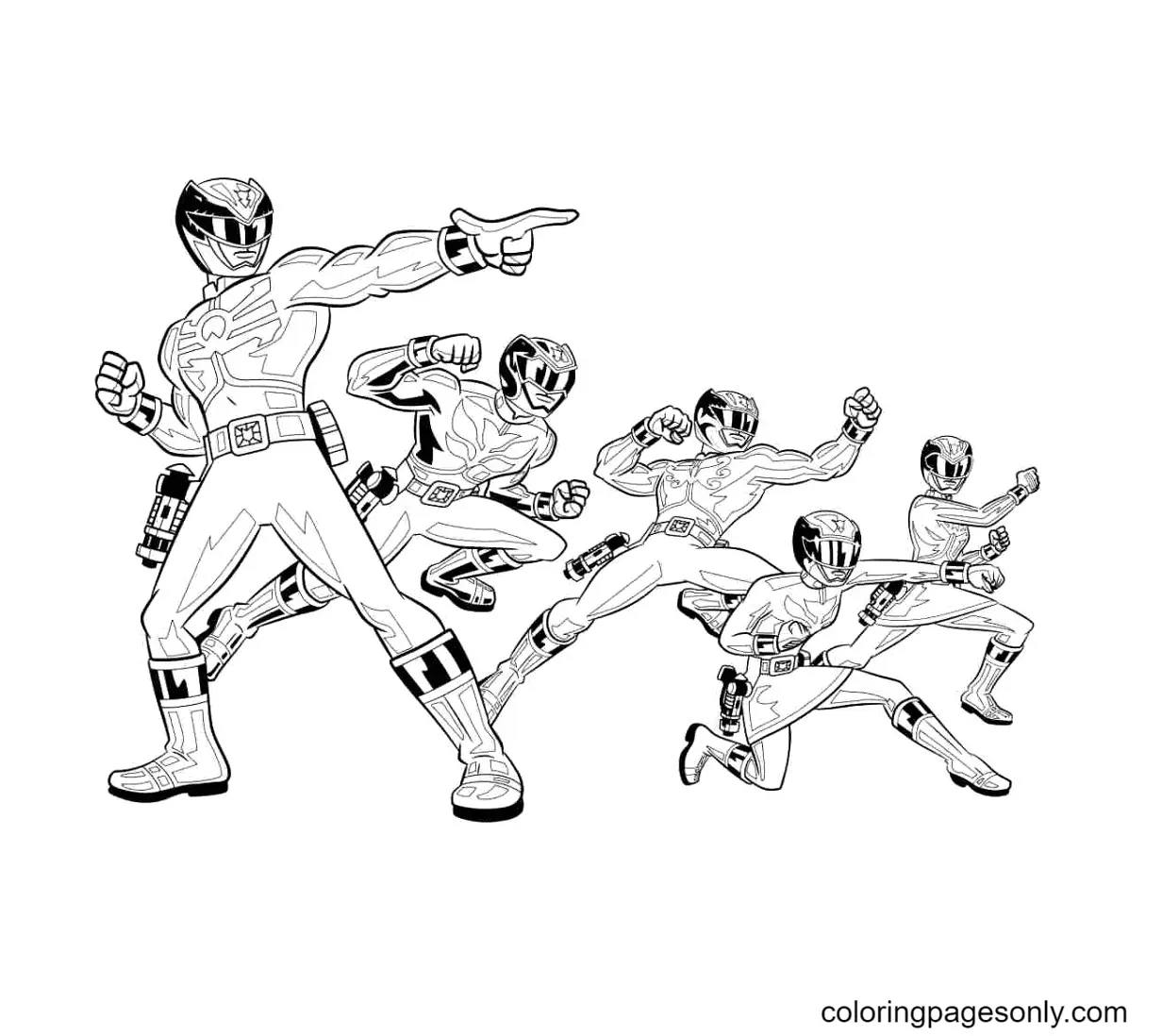 Power Rangers Coloring Pages 13
