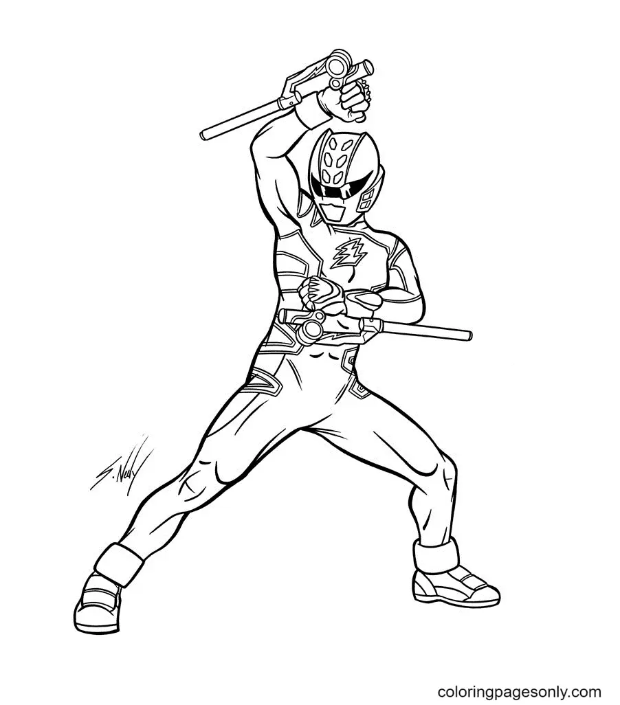 Power Rangers Coloring Pages 6