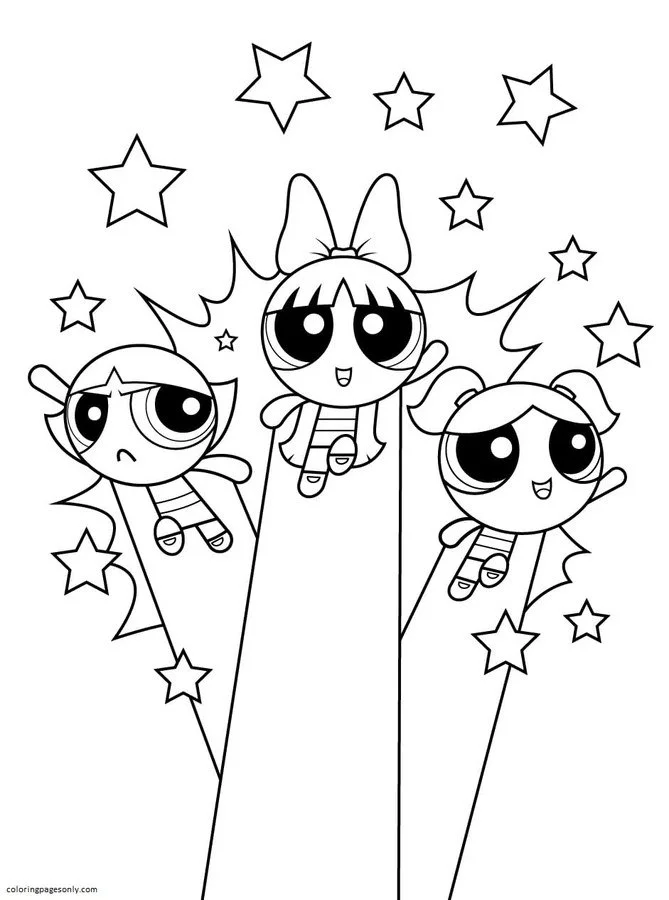 Powerpuff Girls Ausmalbilder 11
