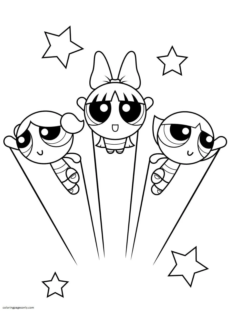 Powerpuff Girls Ausmalbilder 3