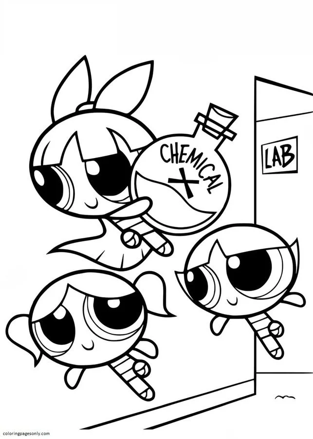 Desenhos de Meninas Superpoderosas Para Colorir 54