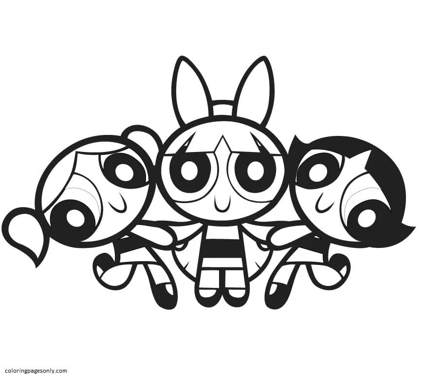 Powerpuff Girls Coloring Pages 8