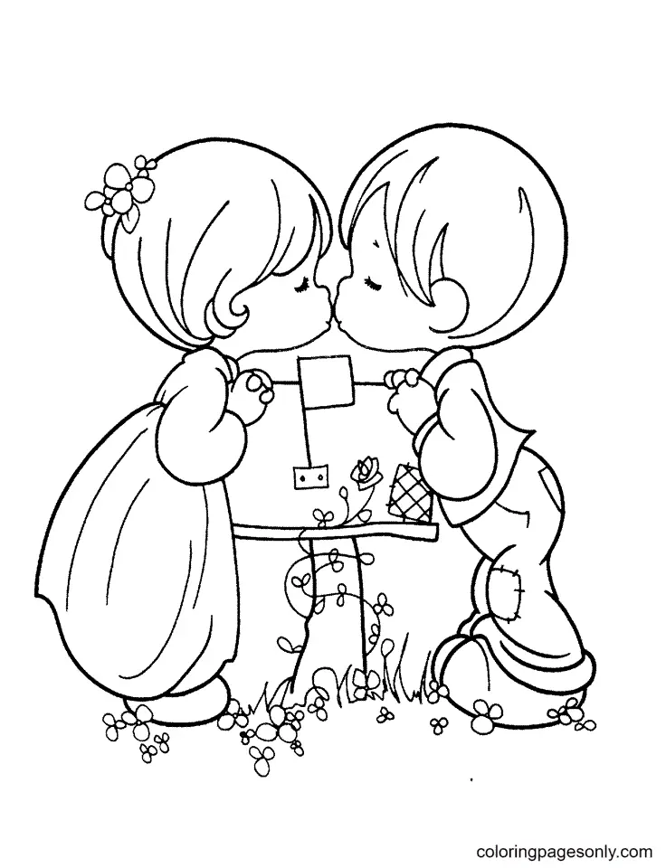 Desenhos de Precious Moments Para Colorir 13