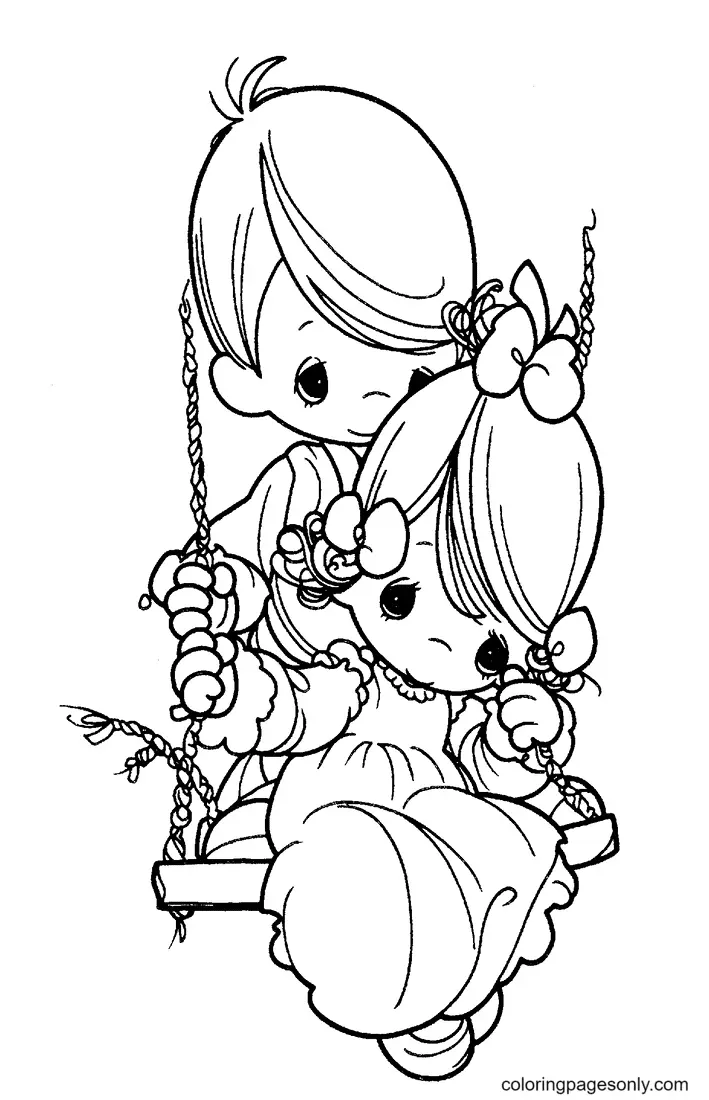 Desenhos de Precious Moments Para Colorir 18