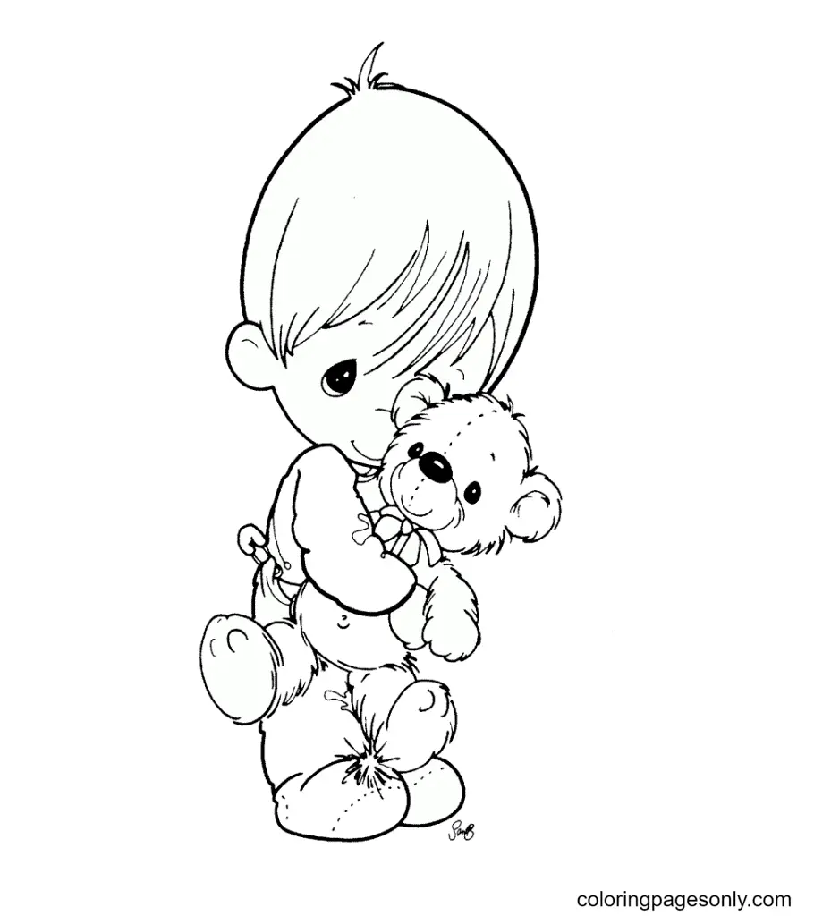 Desenhos de Precious Moments Para Colorir 27