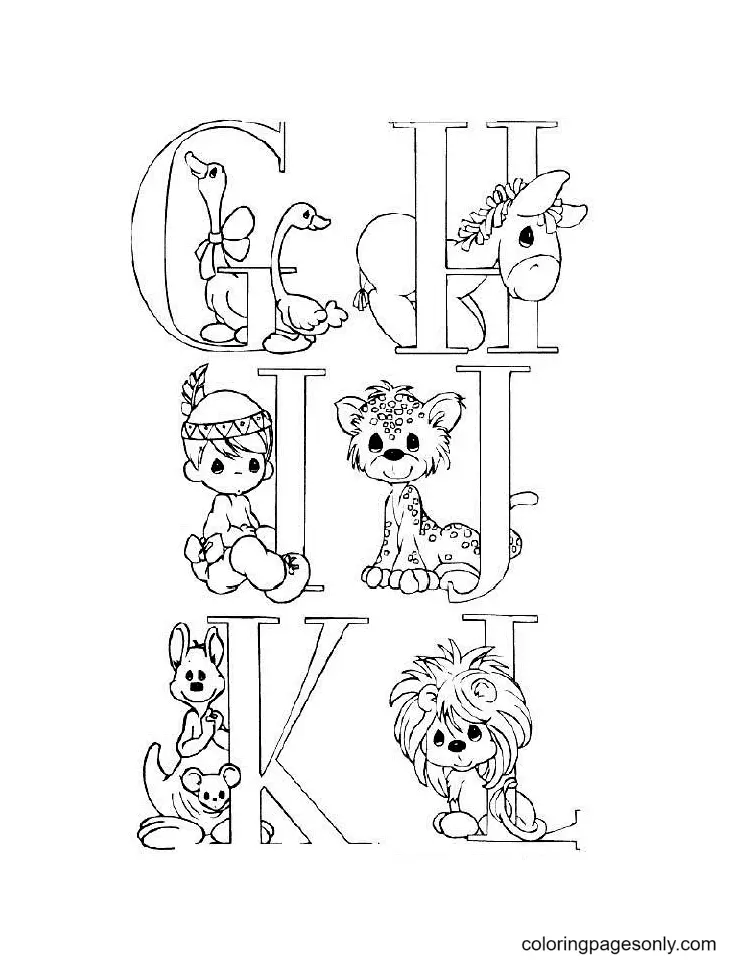 Desenhos de Precious Moments Para Colorir 57