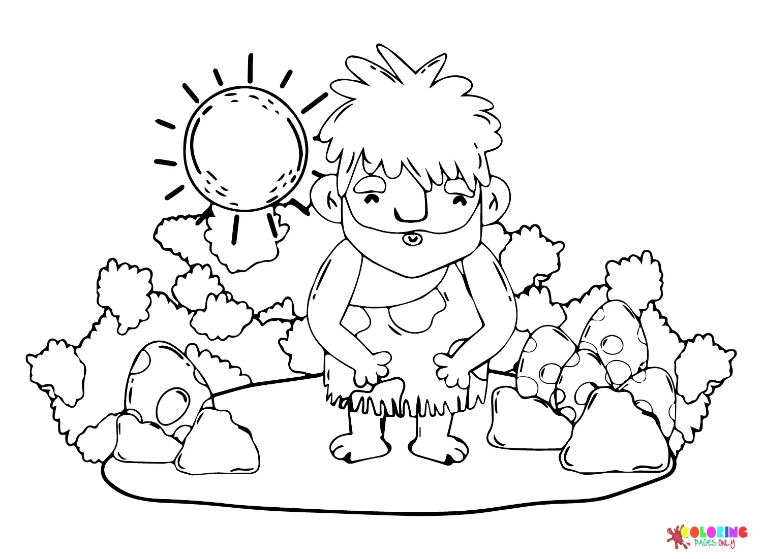 Prehistory Coloring Pages 4