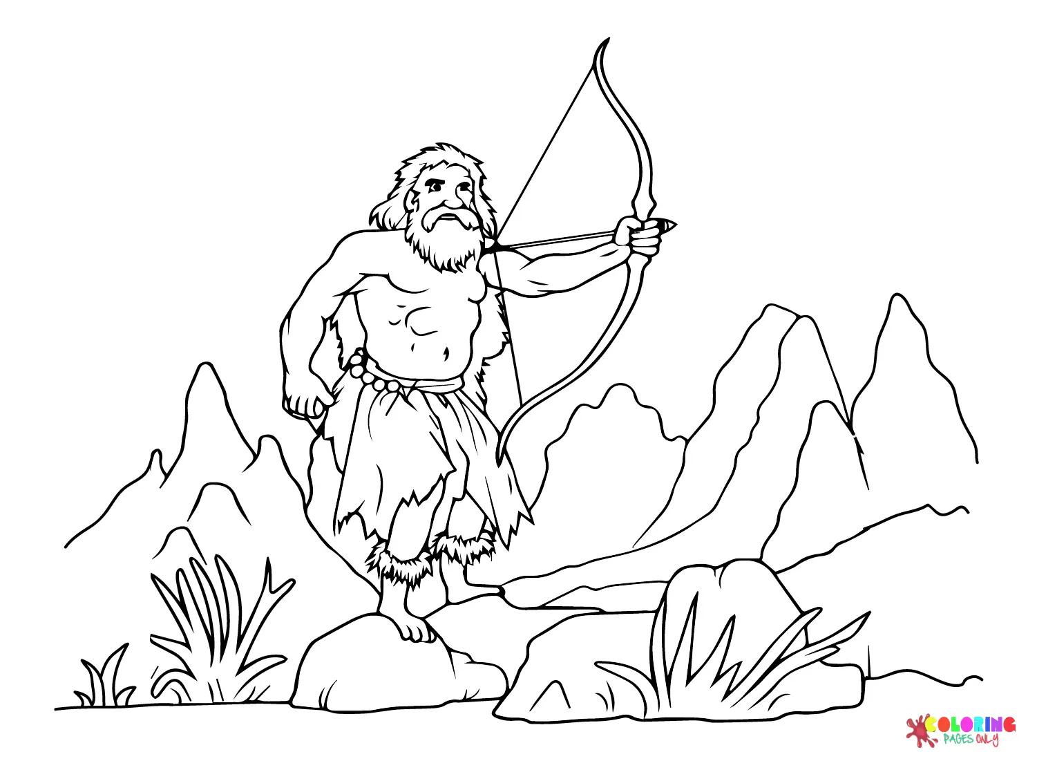 Prehistory Coloring Pages 7