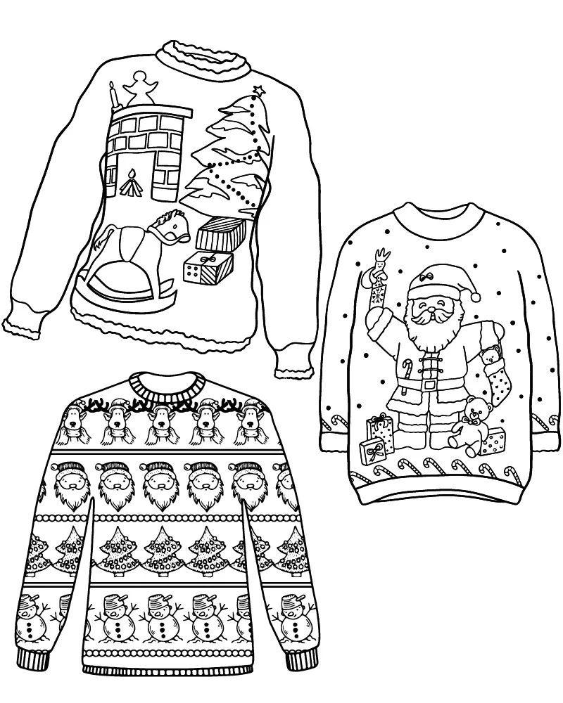 Preppy Weihnachten Ausmalbilder 11
