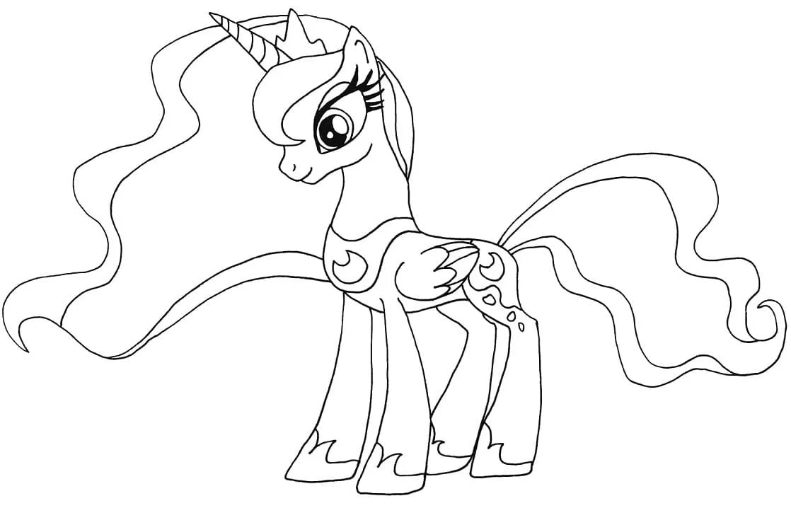 Princess Luna Coloring Pages 24
