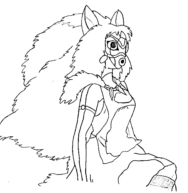 Prinzessin Mononoke Ausmalbilder 27
