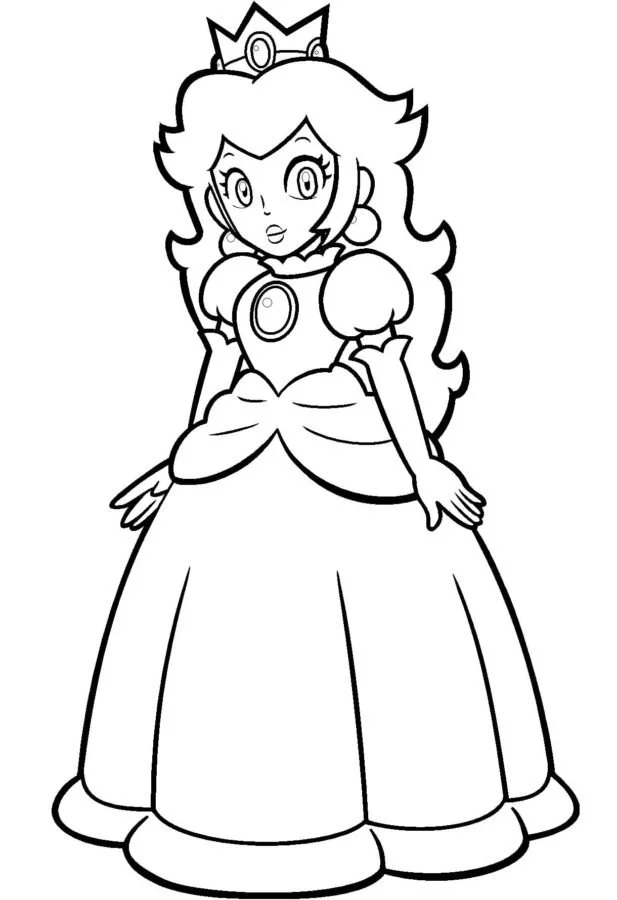 Desenhos de Princess Peach Para Colorir 102