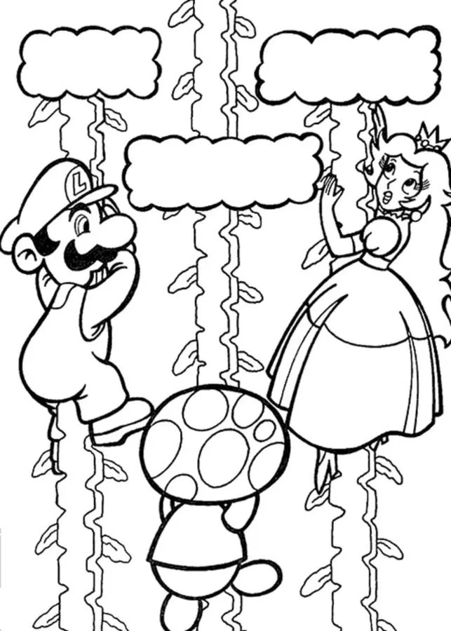 Princess Peach Coloring Pages 104