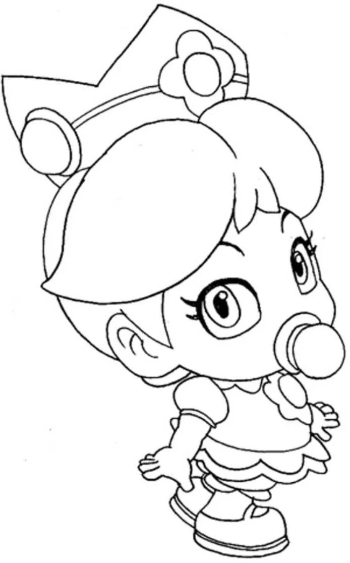 La Princesa Peach Para Colorear 12