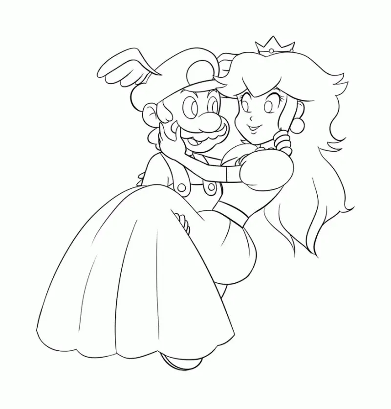 Prinzessin Peach Ausmalbilder 22