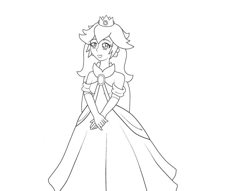Princess Peach Coloring Pages 25