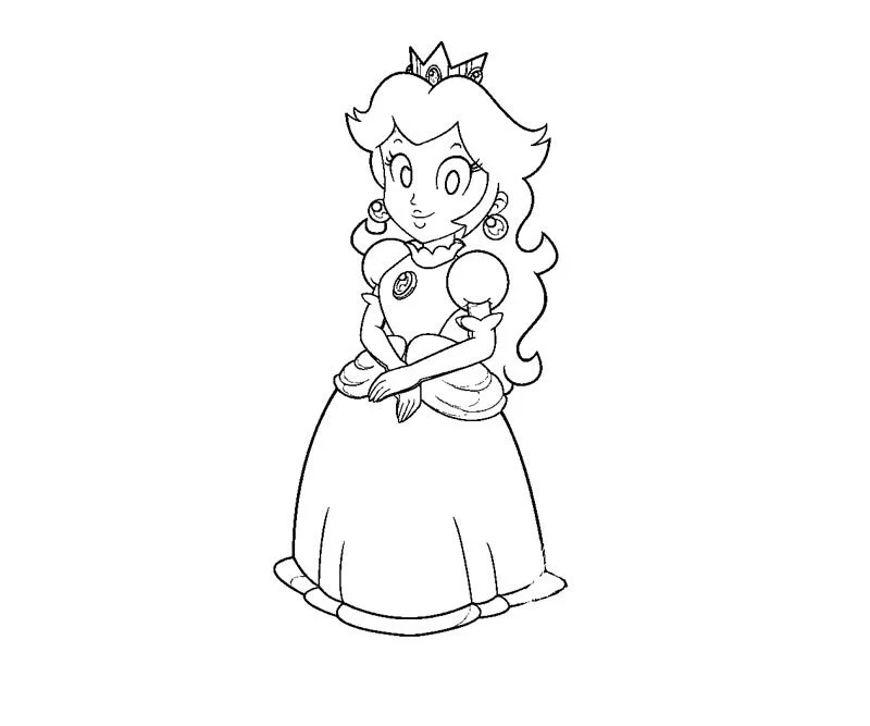 Desenhos de Princess Peach Para Colorir 27