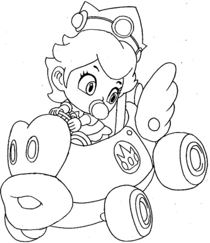 Prinzessin Peach Ausmalbilder 28