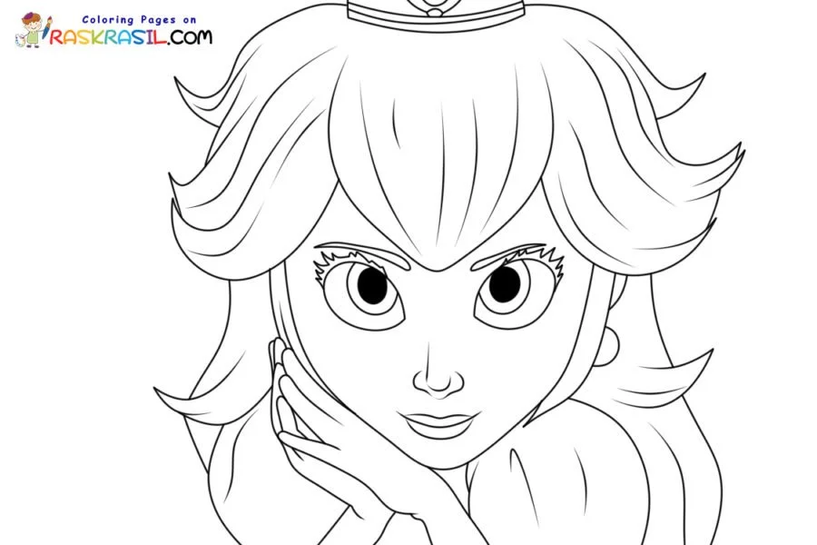 Princess Peach Coloring Pages 31