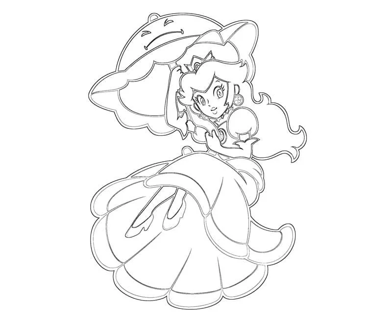 Desenhos de Princess Peach Para Colorir 61