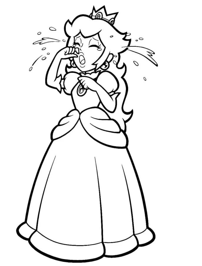 Desenhos de Princess Peach Para Colorir 65