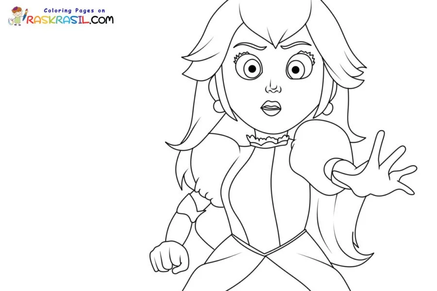 Princess Peach Coloring Pages 69