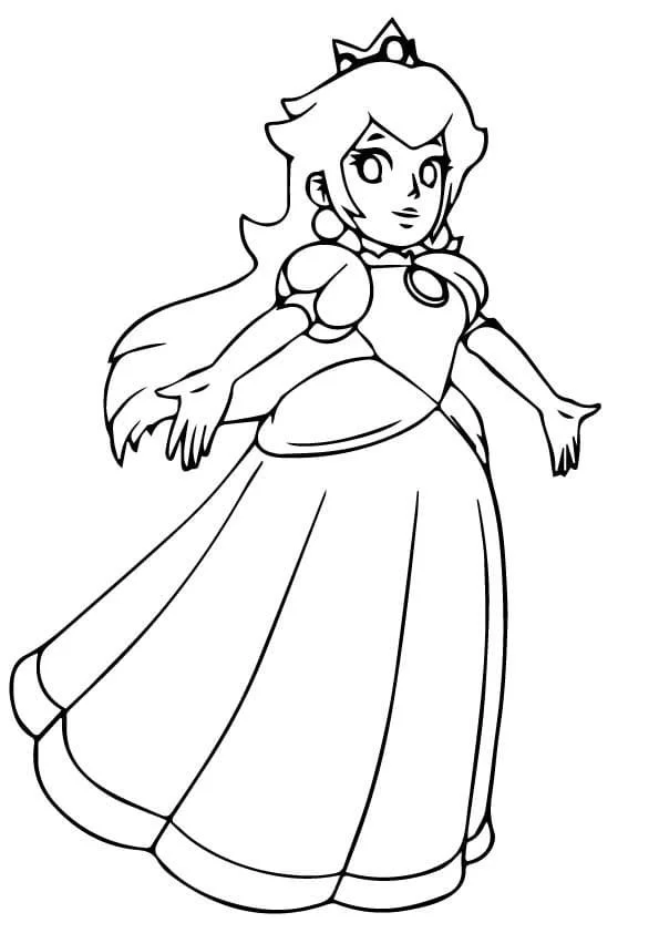 Princess Peach Coloring Pages 79