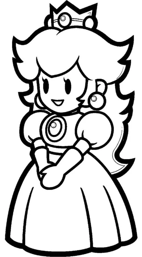 Prinzessin Peach Ausmalbilder 87
