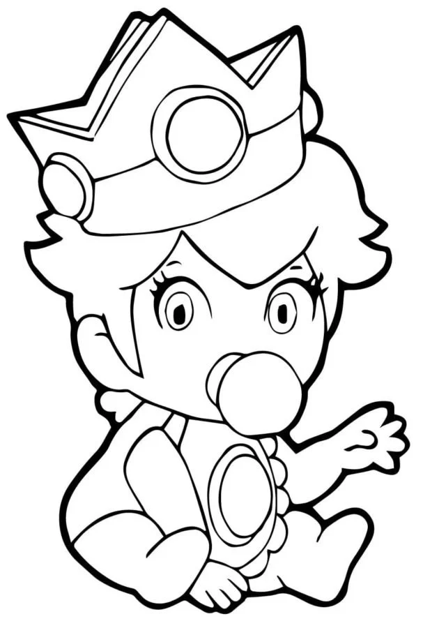 Desenhos de Princess Peach Para Colorir 92