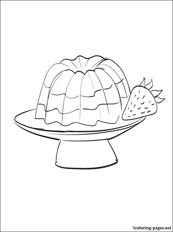 Desenhos de Pudim Para Colorir